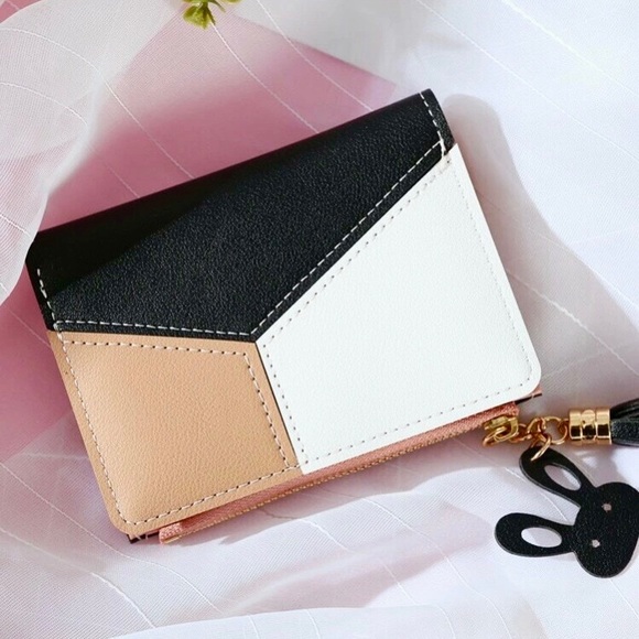 Invisible Wings Handbags - Tassel Color Block Wallet